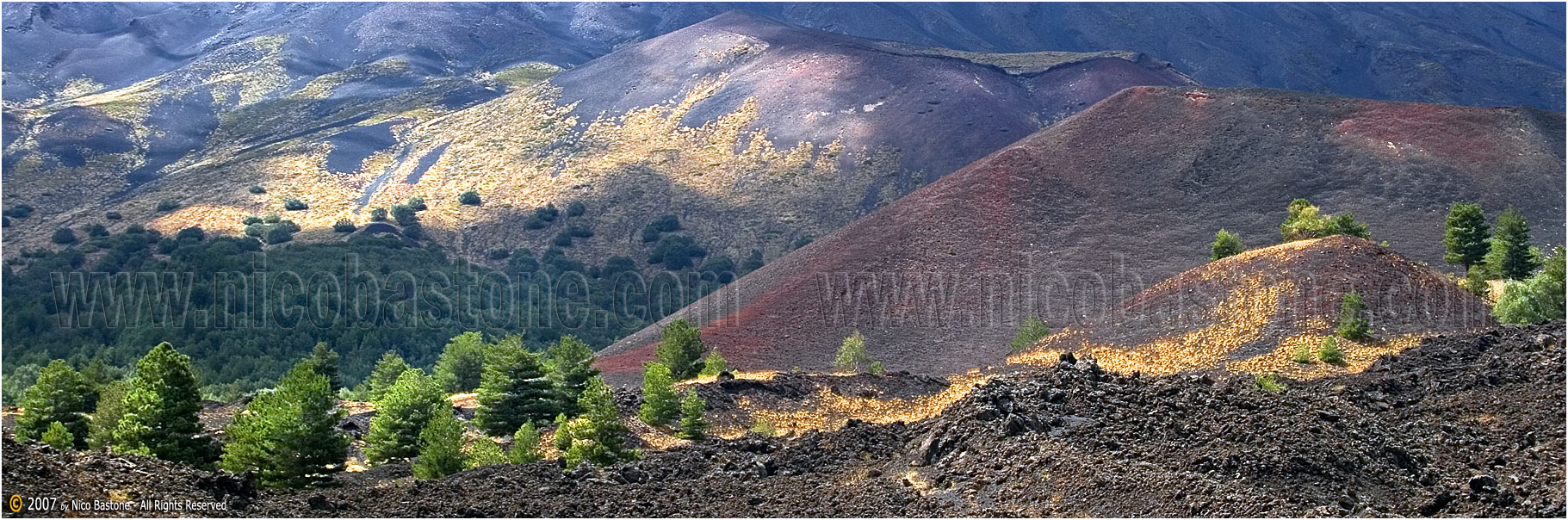 Vulcano Etna - Etna Volcan 02 Veduta panoramica - A large view