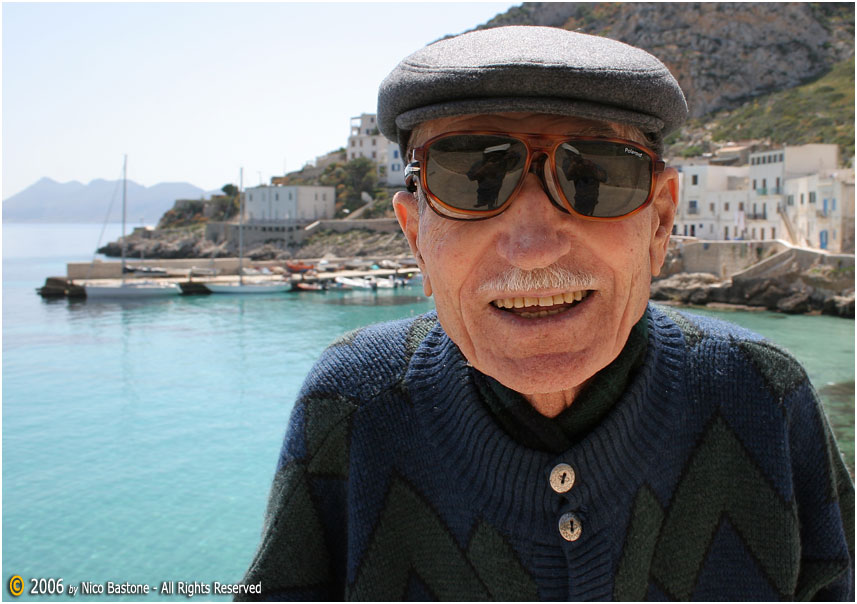 Levanzo-30 - "Mr Giuseppe Bevilacqua" 91 years old...