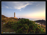 Ustica 77 - il faro di Punta Cavazzi al tramonto