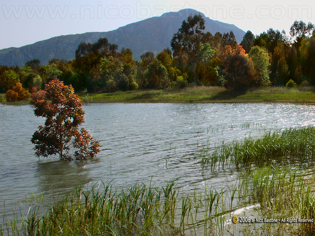 Piana degli Albanesi "The lake - Il lago" - Wallpapers Sfondi per Desktop - Copyright by Nico Bastone - All Rights Reserved