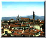 Romantic Florence - A view with S.Croce in the background
