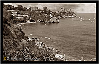 Cefal PA "Le Calette: paesaggio con vista mare" - Cefal in province of Palermo: landscape with sight sea" - Sepia photos