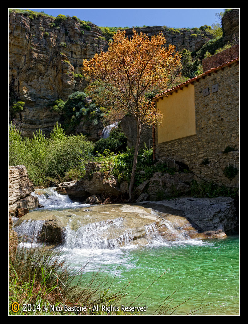 che. Torrente Corleone: La Cascata - The River Park of the Two Rocks. Corleone Torrent: The Fall 2 by Francesca Montano