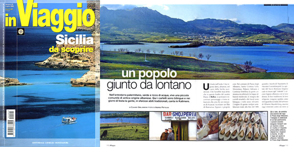 Editoriale Giorgio Mondadori "in Viaggio" n° 94 luglio 2005, pagg. 132,133