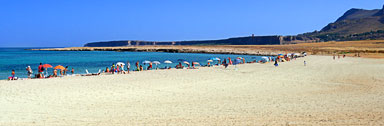 Macari, San Vito Lo Capo, TP "Panoramica della spiaggia - Seascape, a large view 2438x800"