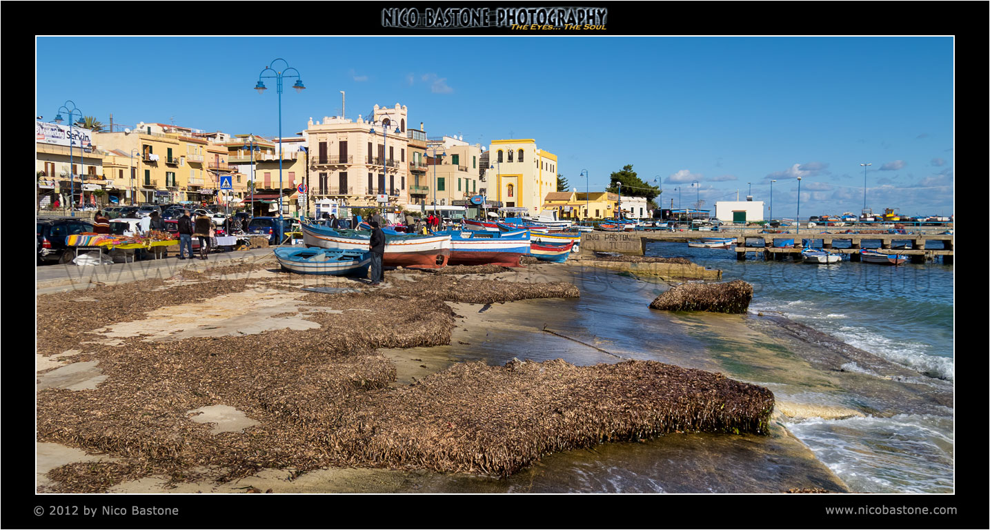 Mondello, Palermo  "Panorama in un giorno d'inverno - Seascape in a winter day"