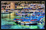 Mondello, Palermo "Paesaggio con barche 5 - Seascape with boats # 5" - Wallpapers Sfondi x Desktop 1024, 1280, 1600, 1920