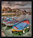 Mondello, Palermo "Porticciolo con barche - The little harbor with boats" 1