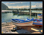 Mondello, Palermo "Paesaggio con barche 3 - Seascape with boats # 3"