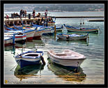 Mondello, Palermo "Paesaggio con barche 4 - Seascape with boats # 4"
