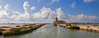 Mozia - Mothya, Marsala  "The Saline" (Salt production) - "Windmill"