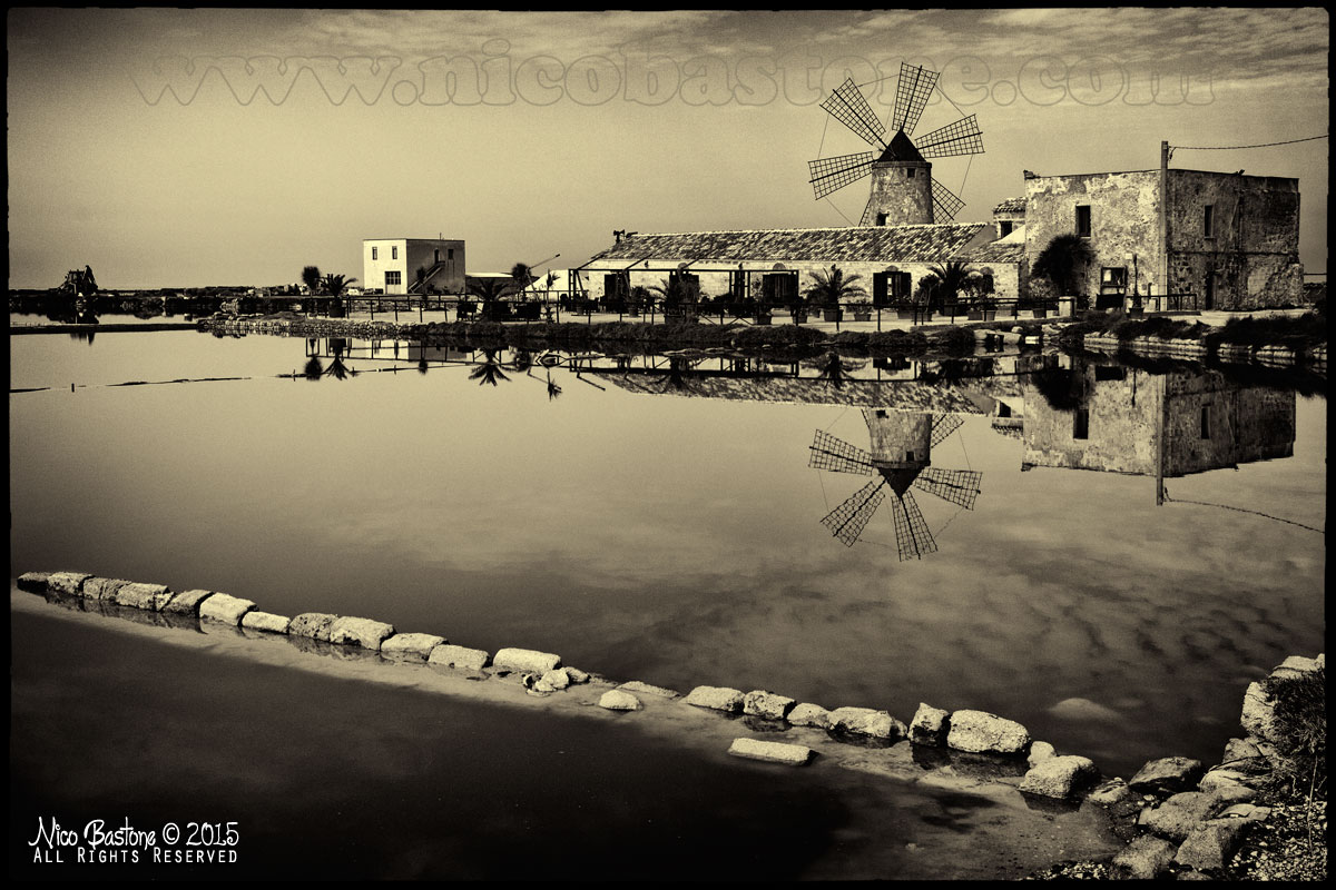 Nubia, Paceco TP "Le Saline - The salt flats. Black & White 02"