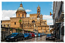 Palermo "La Cattedrale in un giorno di pioggia - The Cathedral in a rainy day"