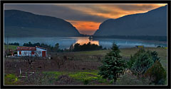 Piana degli Albanesi PA "Tramonto sul lago-Sunset on the lake"