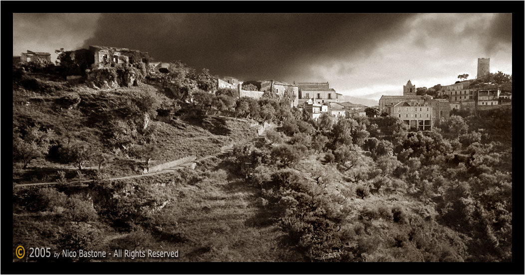 Piraino ME - Paesaggio - Piraino in province of Messina "Sepia landscape"