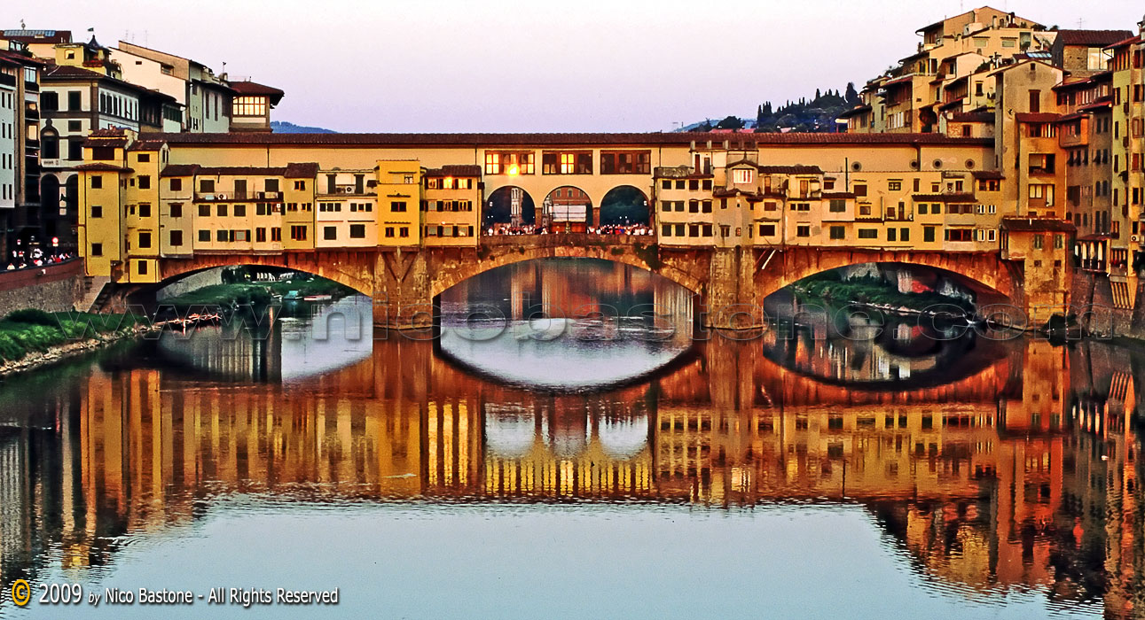 Romantic Florence - Ponte Vecchio (Great Bridges of the World 27th March - 30th June 2009 at Tower Bridge Exhibition City of London)