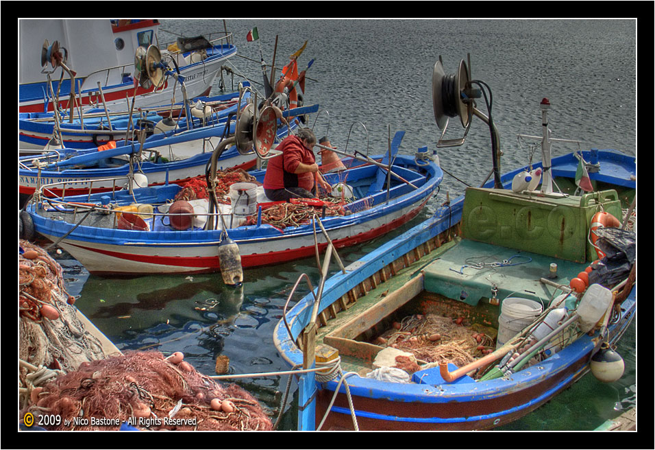 San Vito Lo Capo TP "Barca con pescatore - Boat with fisherman 5"