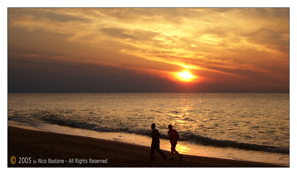 Capo d'Orlando, Messina - "Jogging at the sunset"