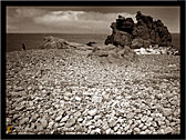 Tusa Marina ME "Spiaggia d'inverno" - "Winter seascape" - Sepia photos